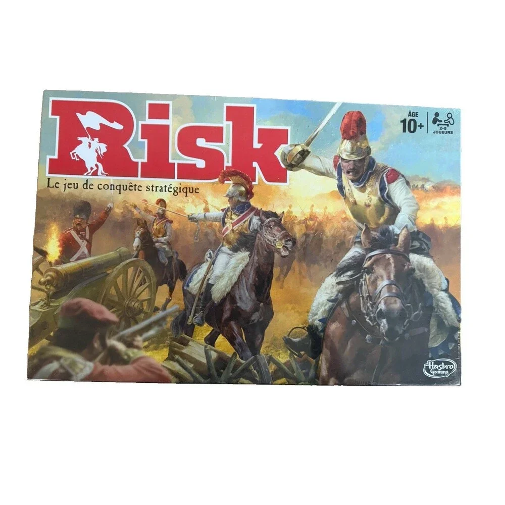 Hasbro Gaming Risk Strategy Board Game Complete Set w/ Cards & Dice Ages 10+